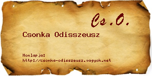 Csonka Odisszeusz névjegykártya